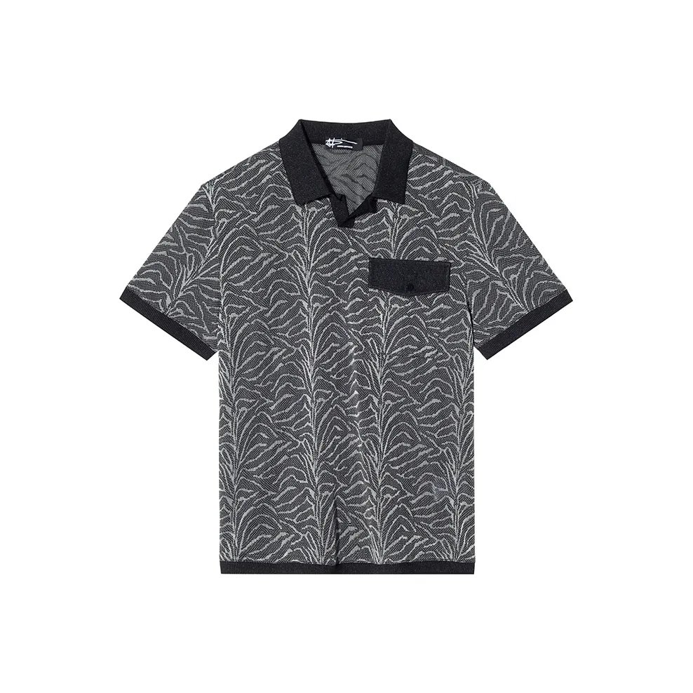 ANDREW MACKENZIE Polo Shirts Men's Black Gray