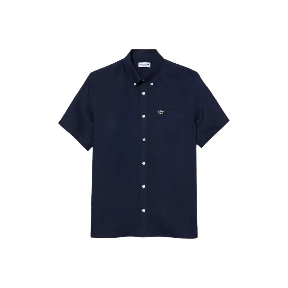 LACOSTE Рубашка Мужская Морской Синий