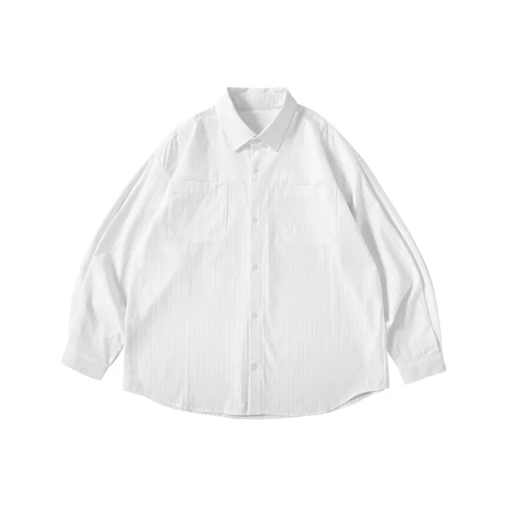 SeminP.ure Shirts Unisex White Dark Stripes