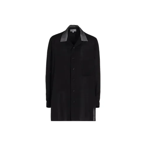Yohji Yamamoto Pour Homme Черные Мужские Рубашки