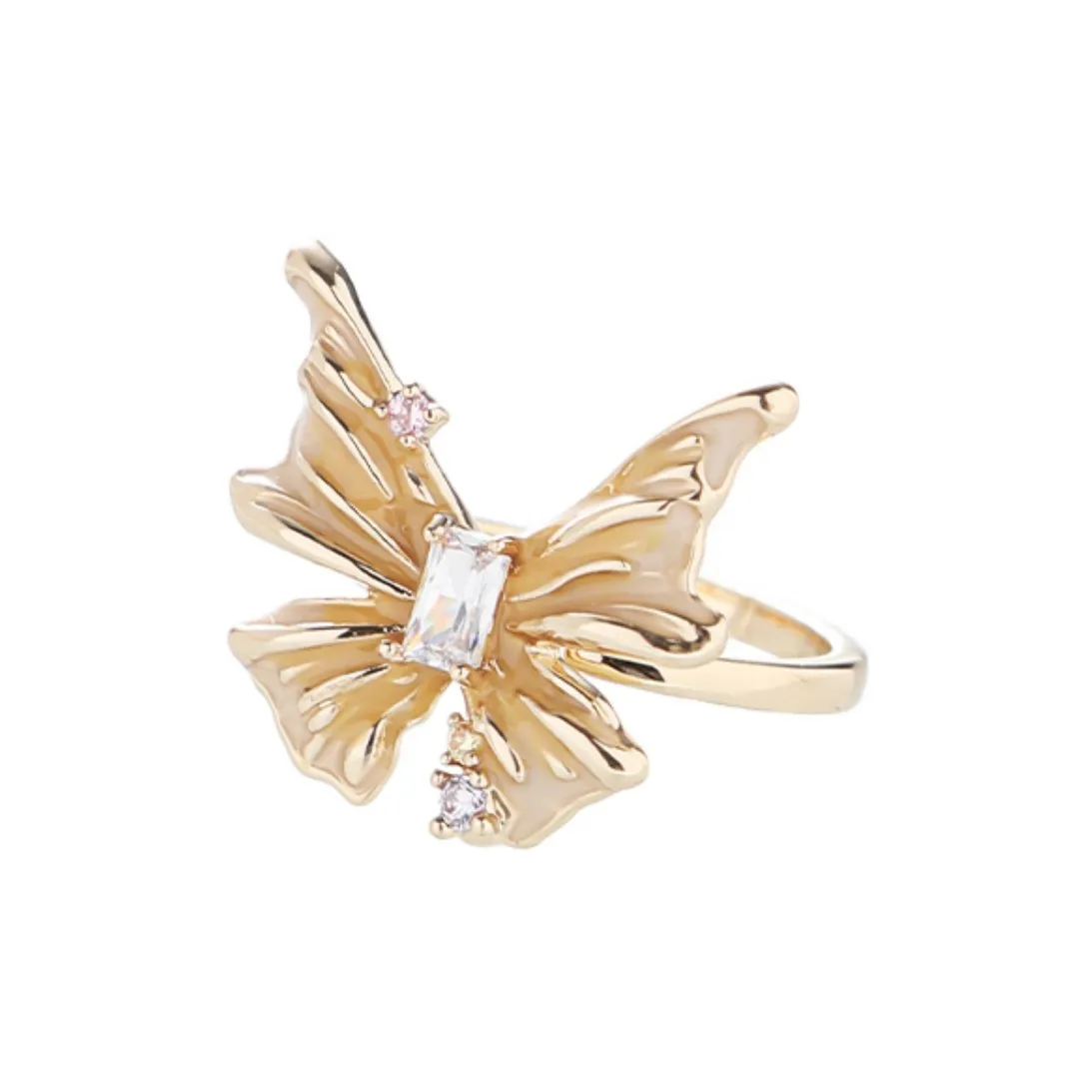 KING OF BLING Сплав Циркон Масляный капельный дизайн Кольца унисекс