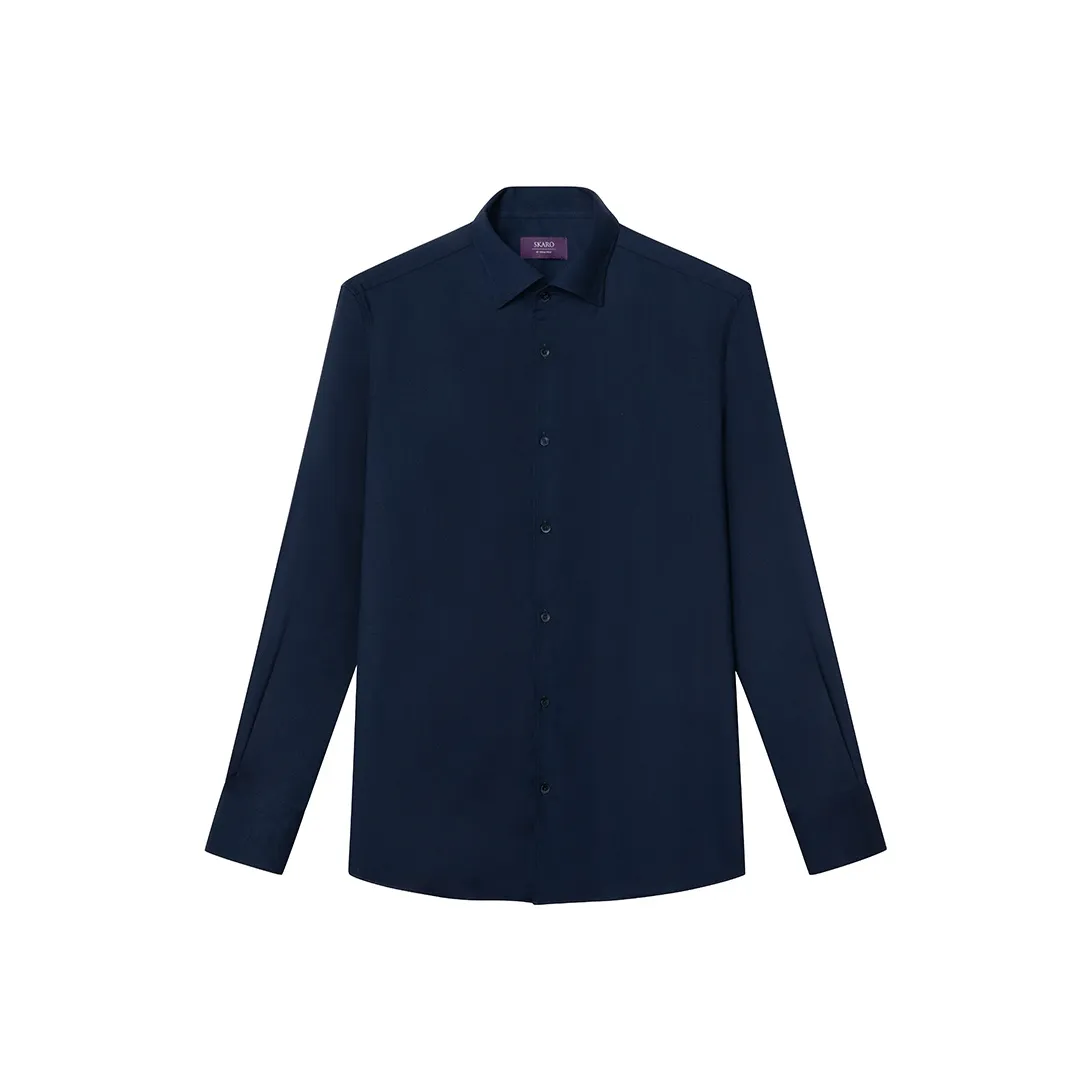 SKARO Темно-синий Синий SKE2161 Мужская Рубашка