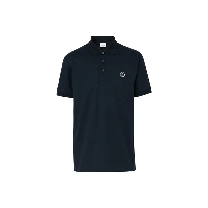 Burberry SS22 Polo Shirt Men's Navy Blue