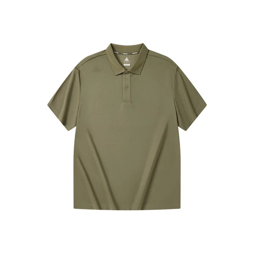 PEAK Поло Мужское Оливково-Зеленое