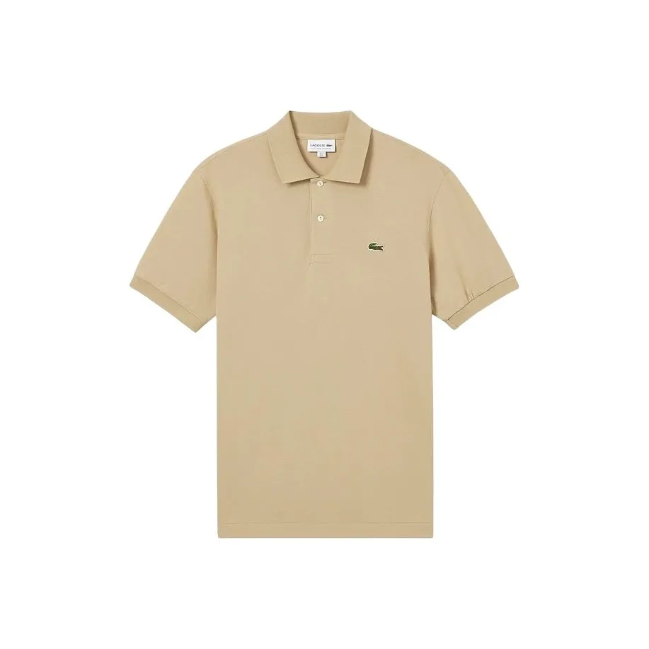 LACOSTE SS25 Поло Мужское Молочный Кофейный