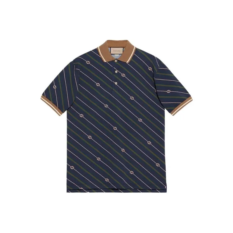 GUCCI SS23 Polo Shirt Men's Blue