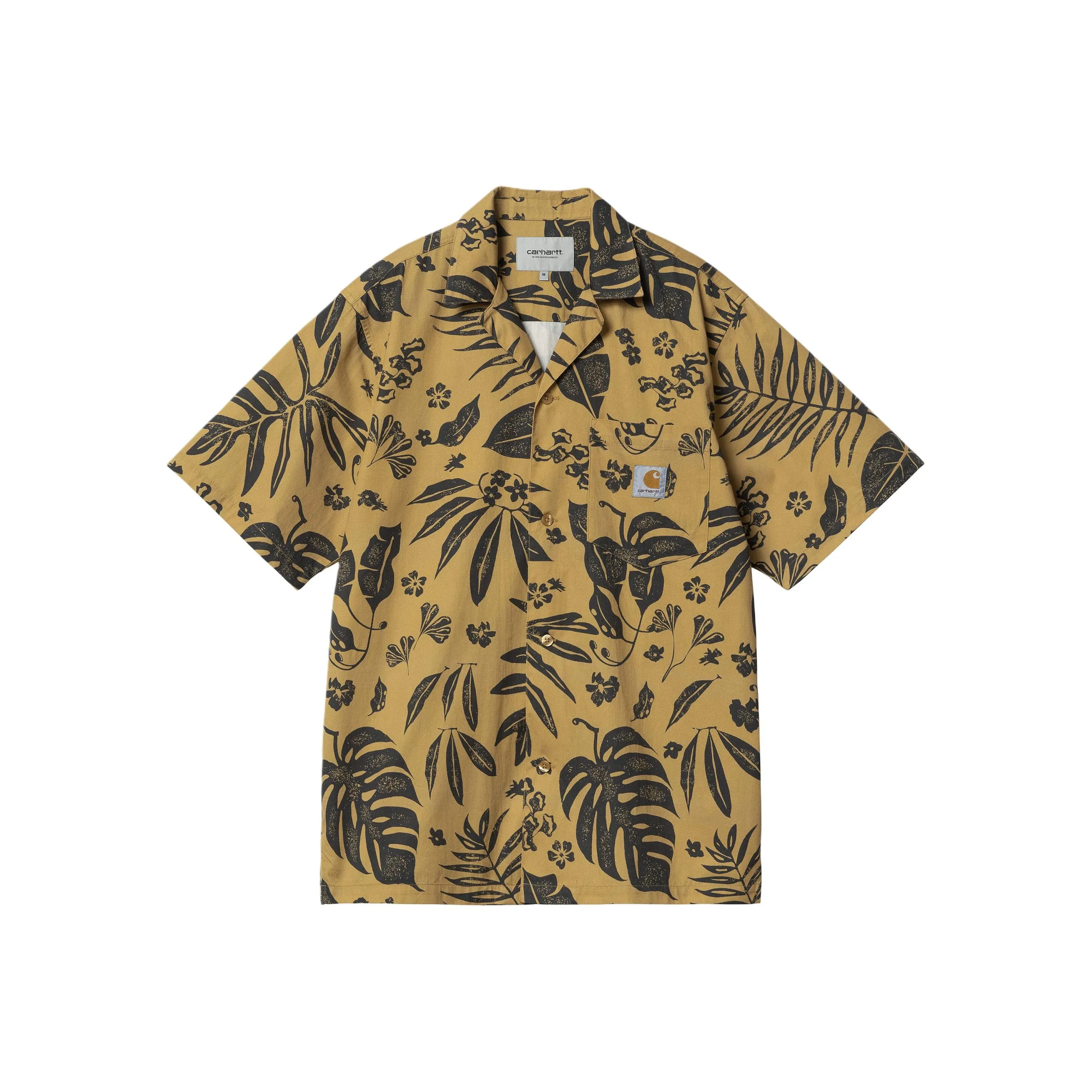 Carhartt WIP SS24 S S WOODBLOCK Рубашка Мужская Желтая