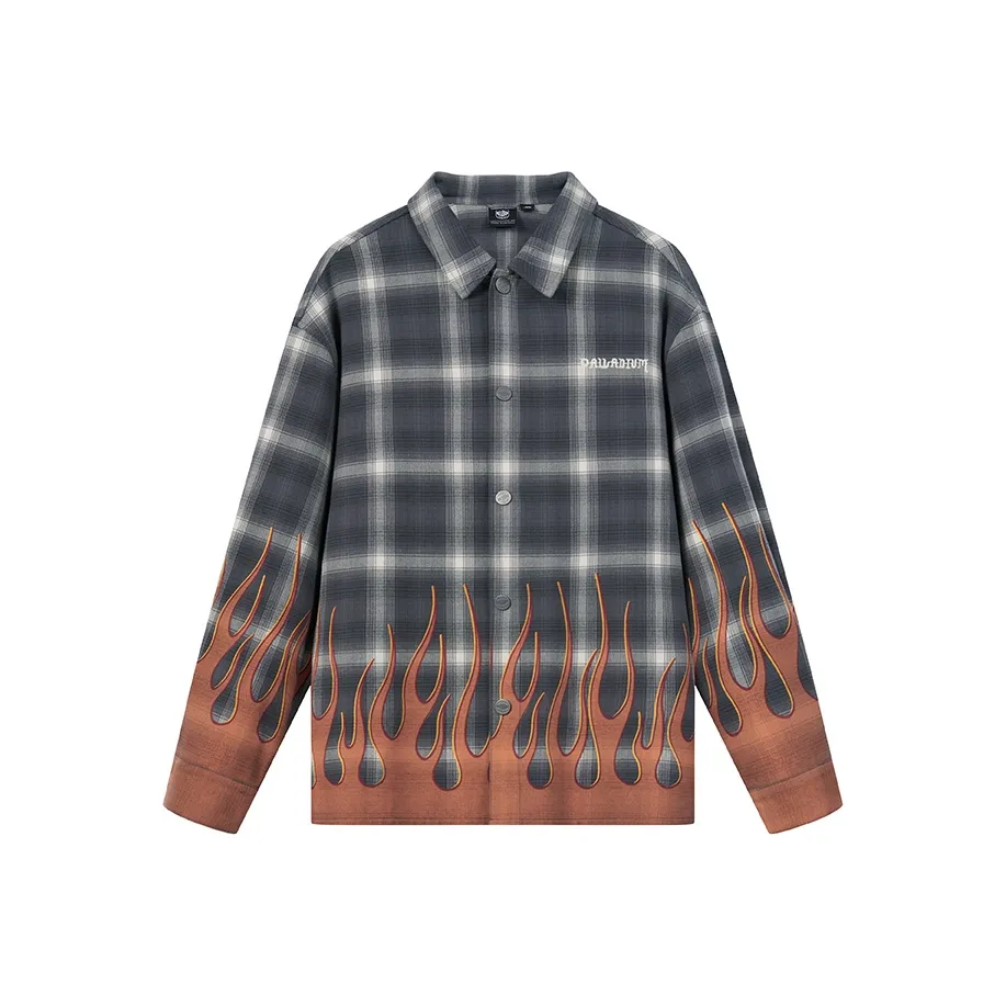 Палладий SS24 Рубашка Унисекс Серо-белая Клетка