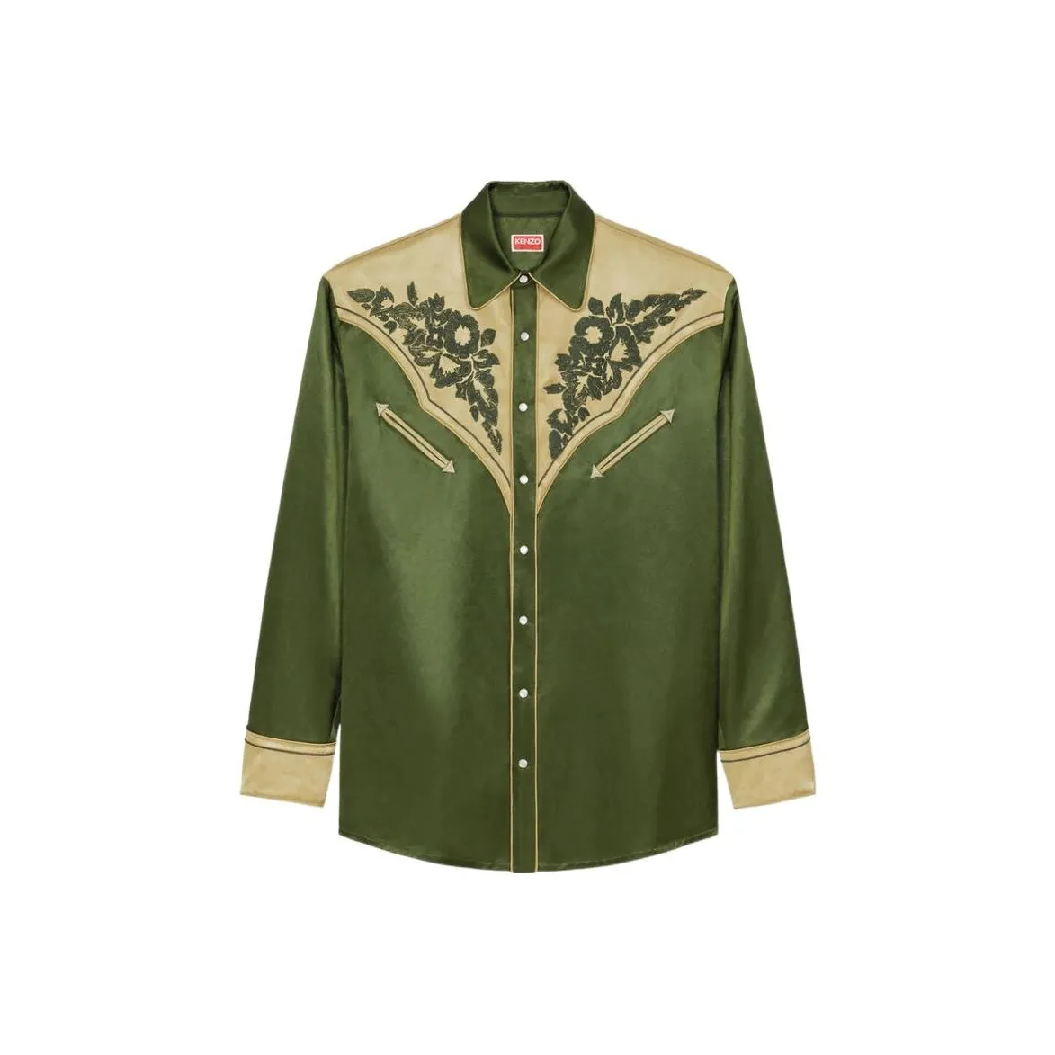 KENZO X Nigo Western Flower Limited Collection Shirt Men's Khaki