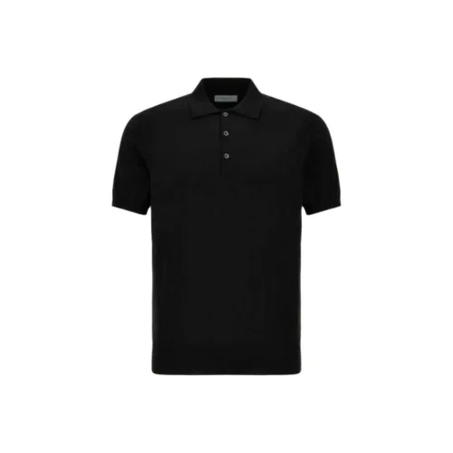 Canali Черный Мужское Поло