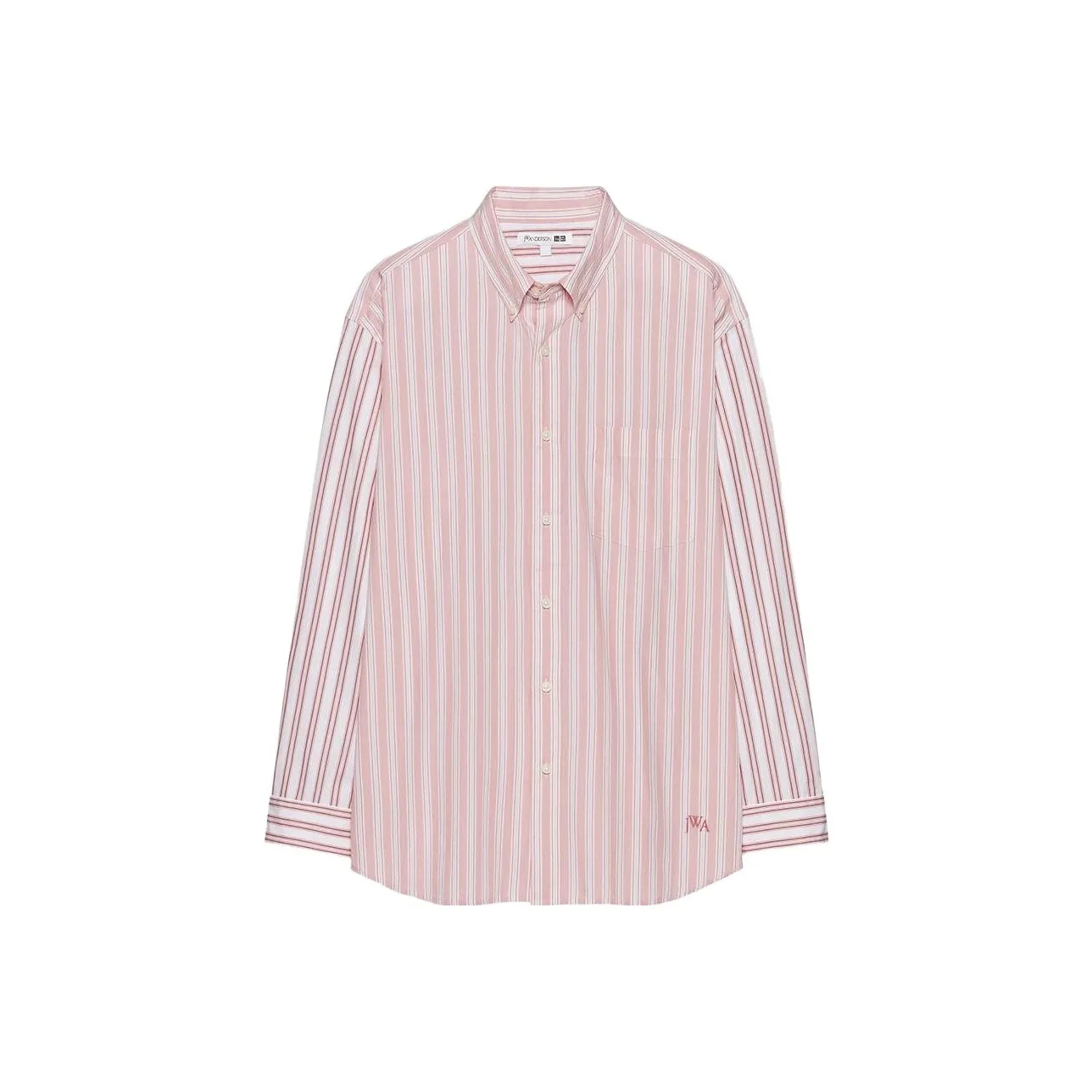 UNIQLO JW Anderson Co Branded Series Персиково-розовый Мужские Рубашки