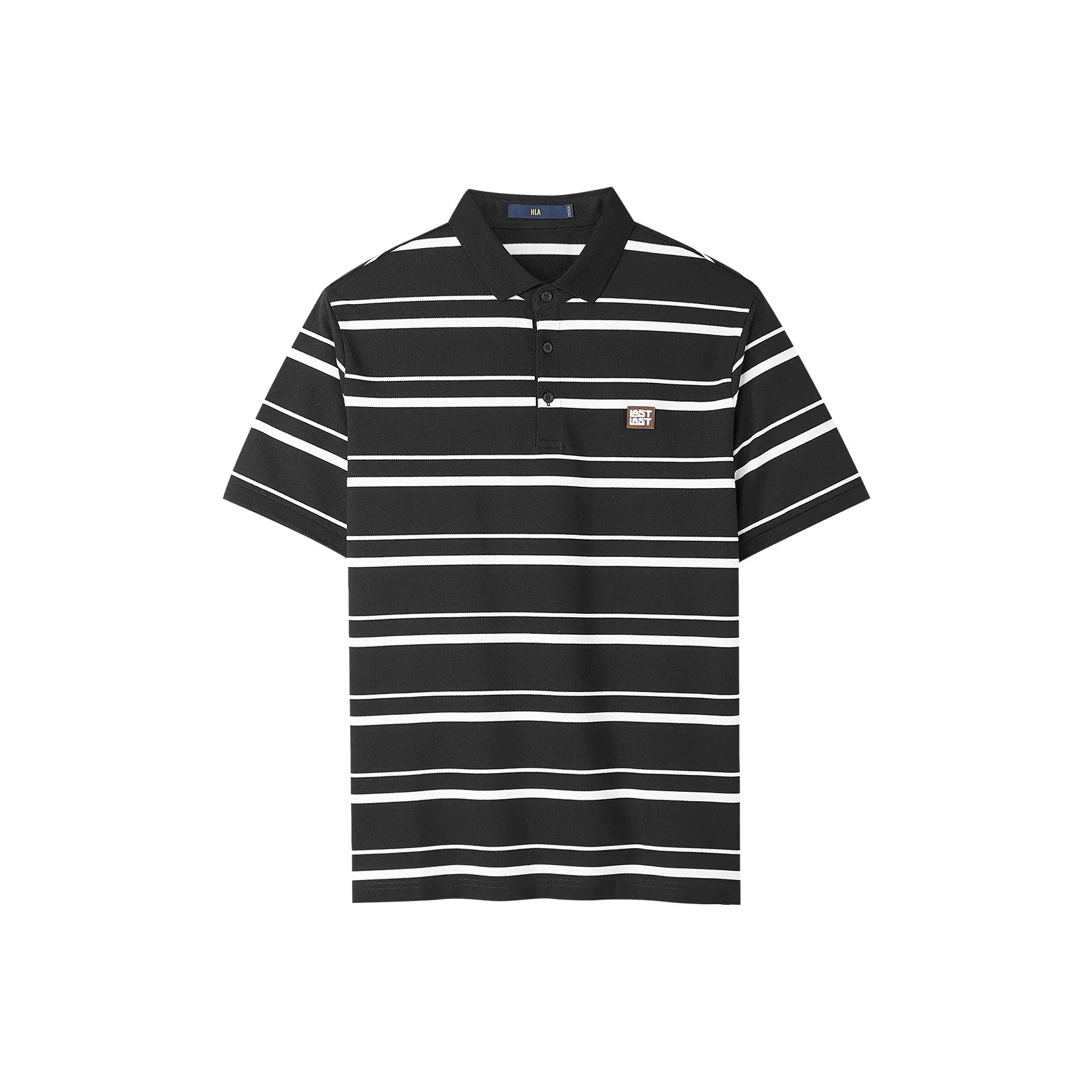 HLA Черные полосы 03 Мужская рубашка поло