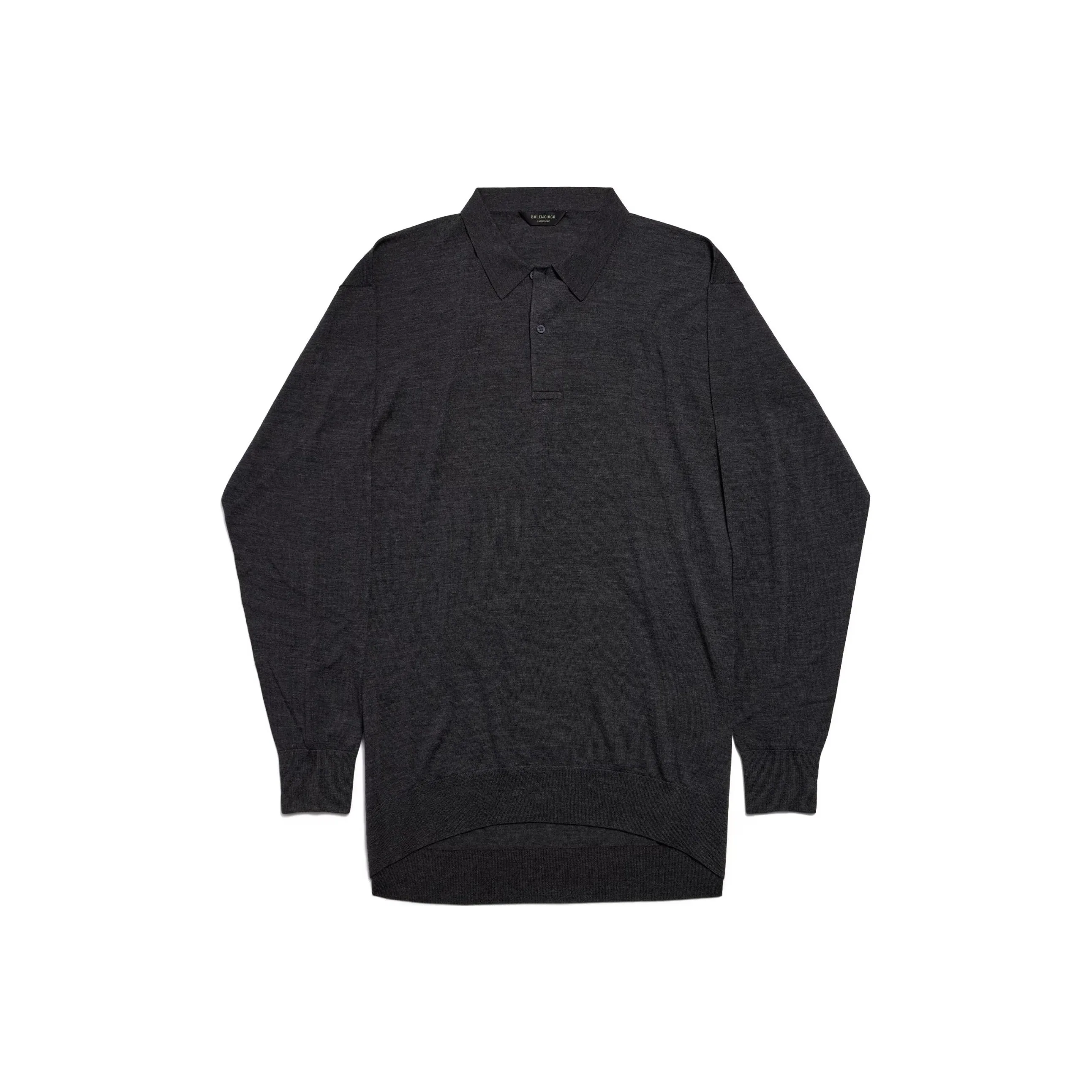 Balenciaga Polo Shirts Men Dark Gray