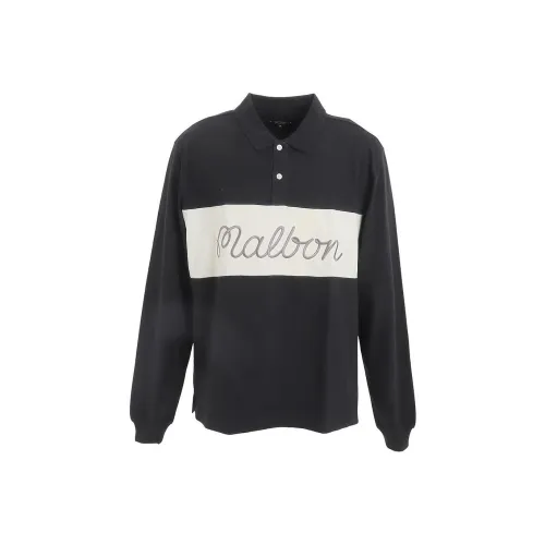 MALBON GOLF Черное Мужское Поло