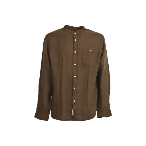WOOLRICH Коричневые Мужские Рубашки
