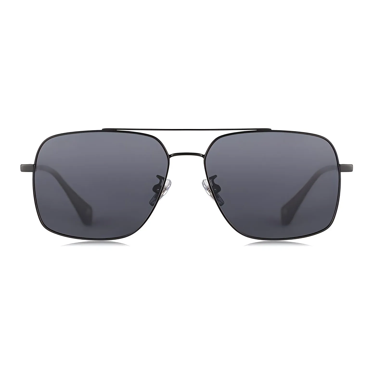 ZIPPO Металл Aviator Солнцезащитные очки Мужской BK Shaved Черный GY Ancient Медный Серый