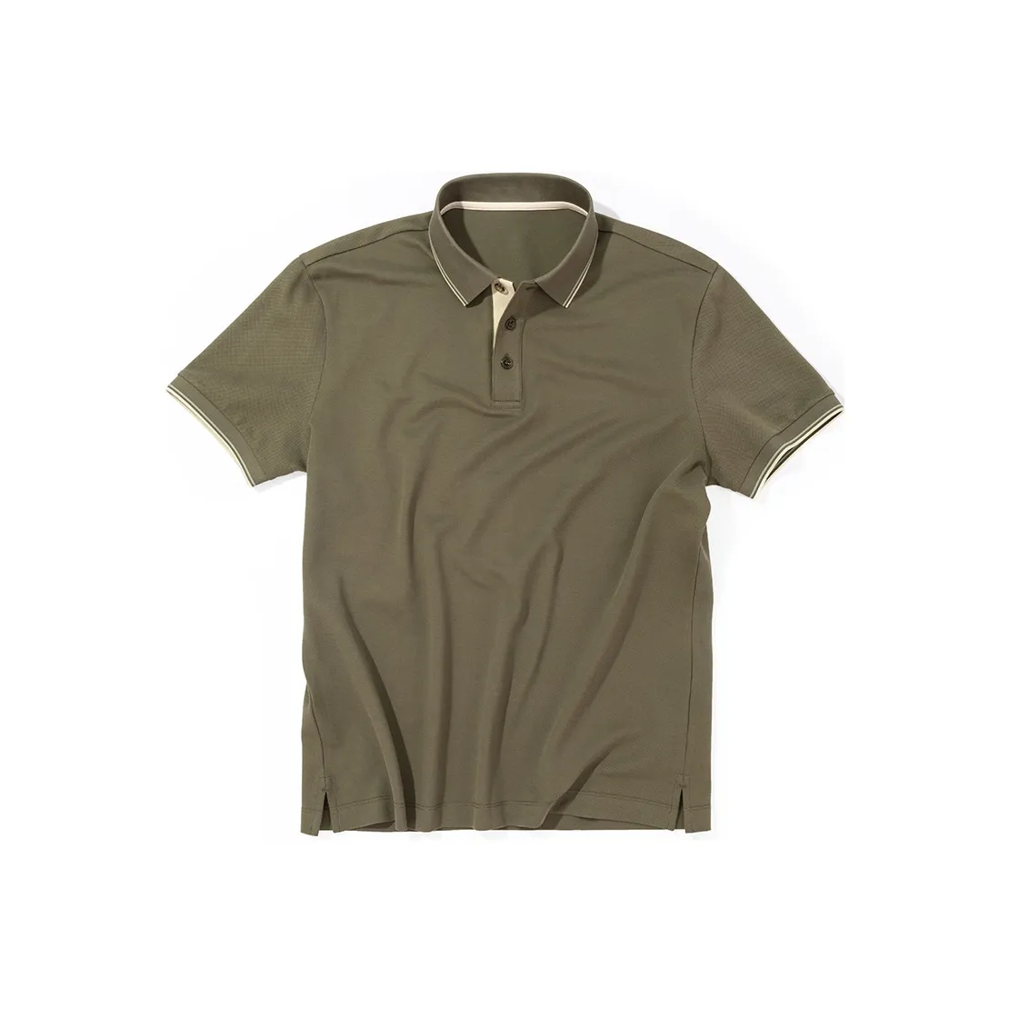 Mr.Bu Polo Shirt Men's White Birch Green