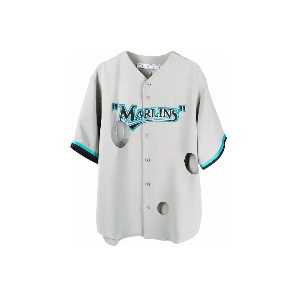 OFF WHITE X Mlb Miami Marlins Cut Out Shirt