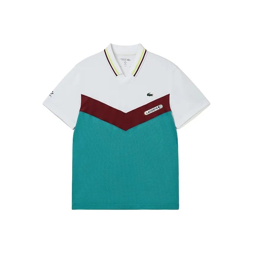 LACOSTE Collaboration Daniel Medvedev Collaboration Белый Красный Зеленый Мужская Поло