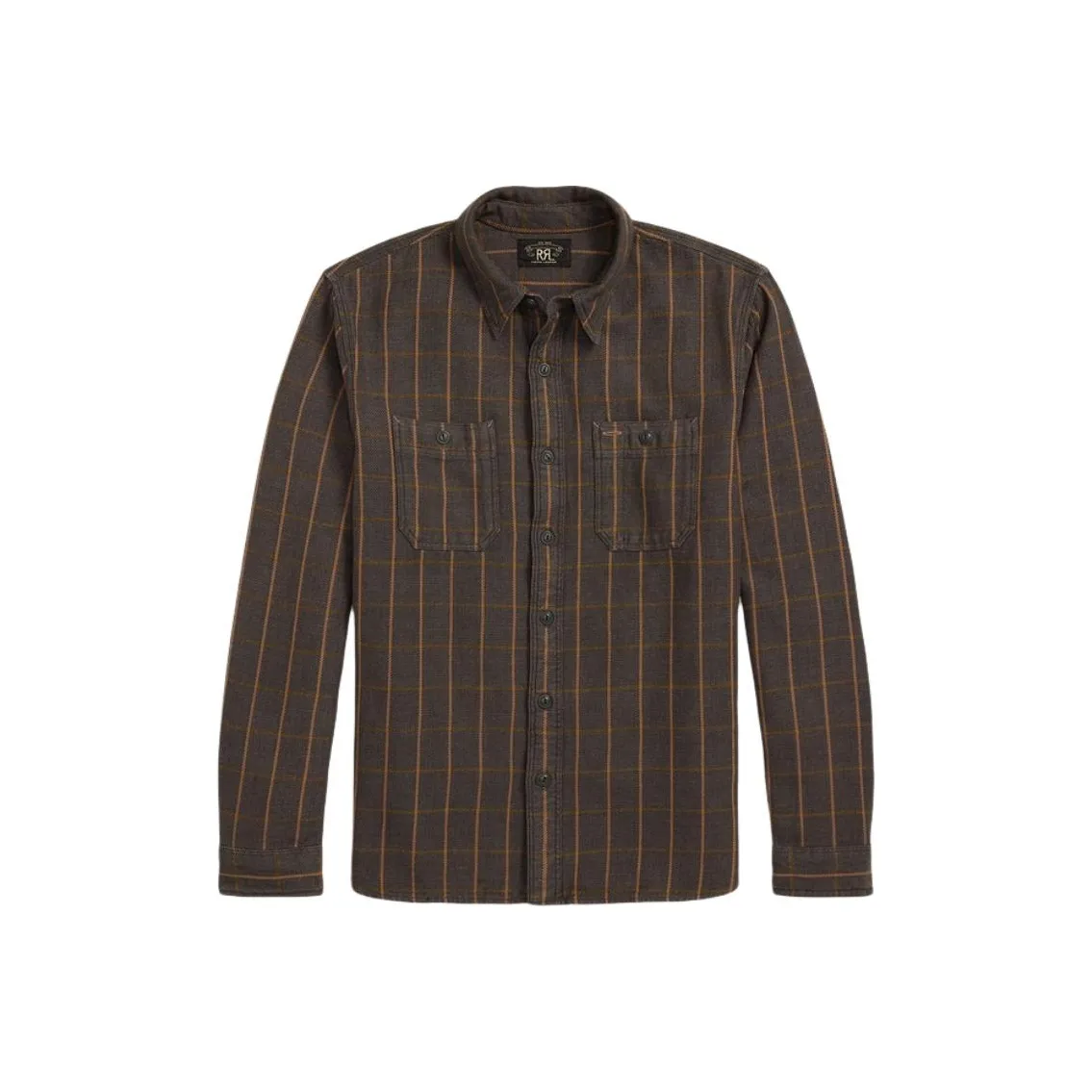 DOUBLE RL SS25 Рубашка Мужская Коричневая