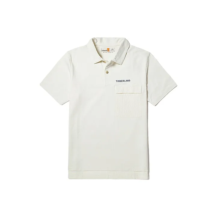 Timberland Polo Shirts Men's Vintage White