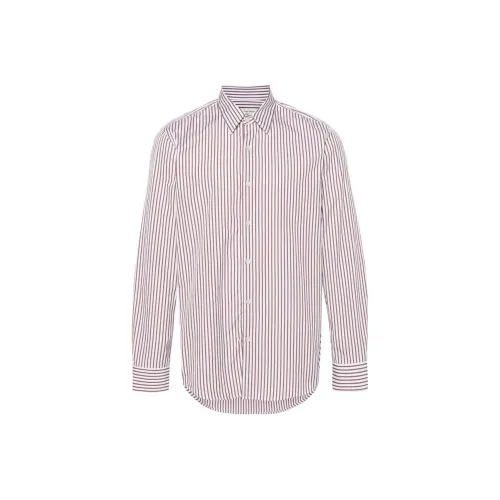 DRIES VAN NOTEN Коричневый Мужские Рубашки