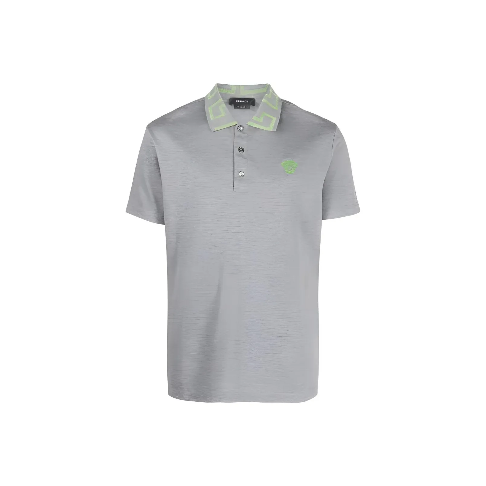 VERSACE SS23 Polo Shirt Men's Gray