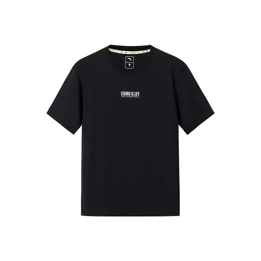 ANTA Thompson KT Basketball T-Shirt Мужская Основная Черная