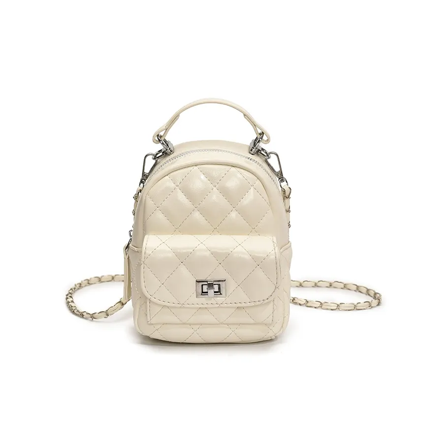 Single Warehouse ПУ (полиуретан) Рюкзак Стандартный Женский Экрю Розовый Серебристый Черный Красный