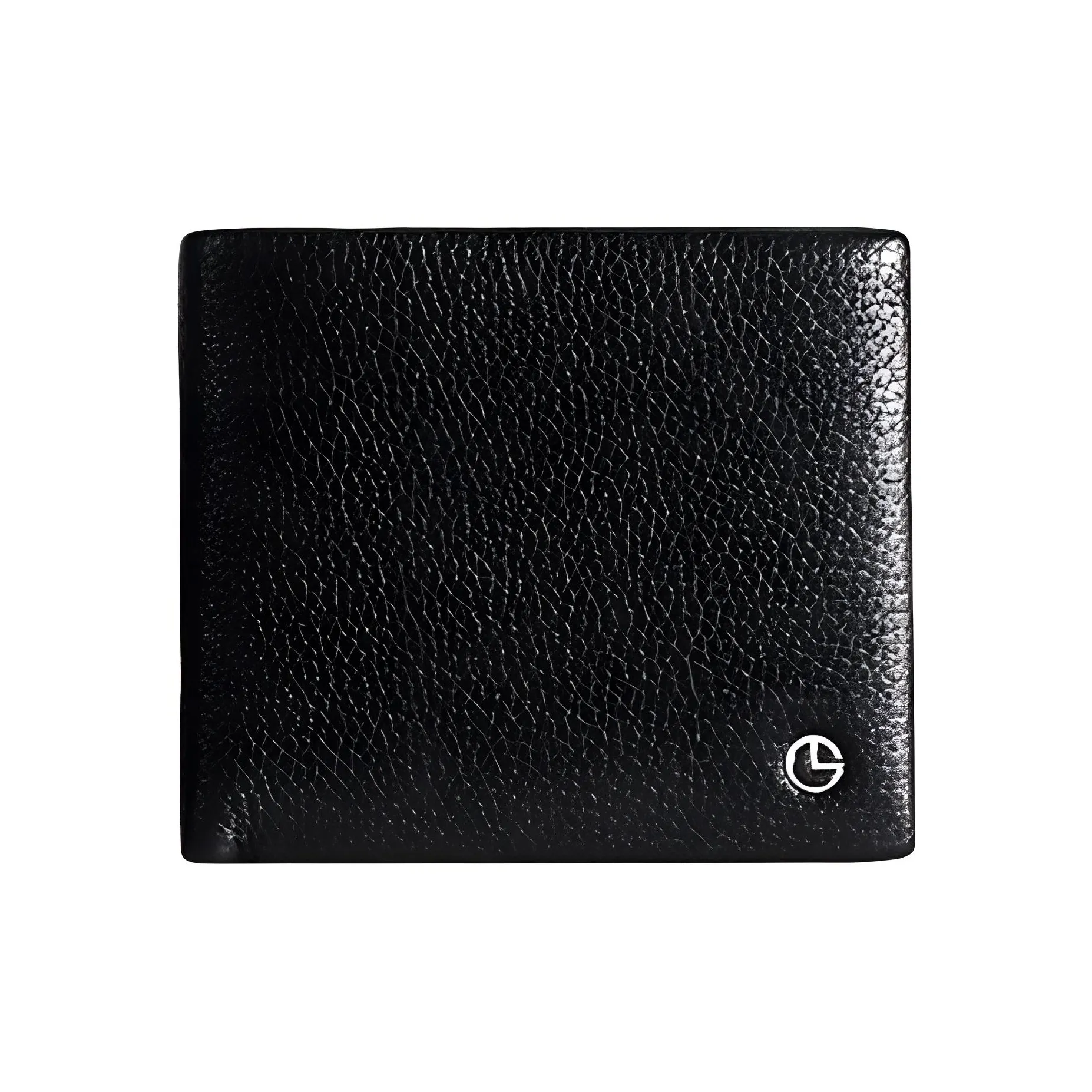 GOLDLION Роскошь Коровья кожа Кошелек Укороченный Мужской Черный