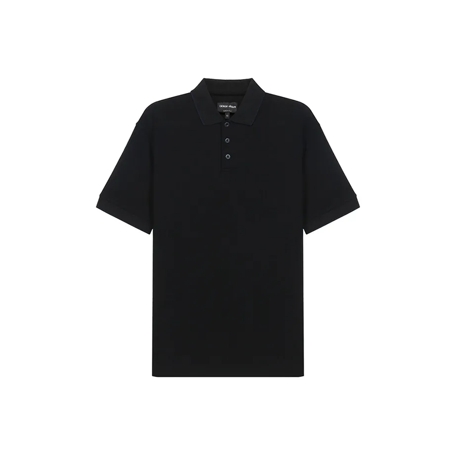 Emporio Armani Piqué Polo Shirt In Lisle Cotton Yarn