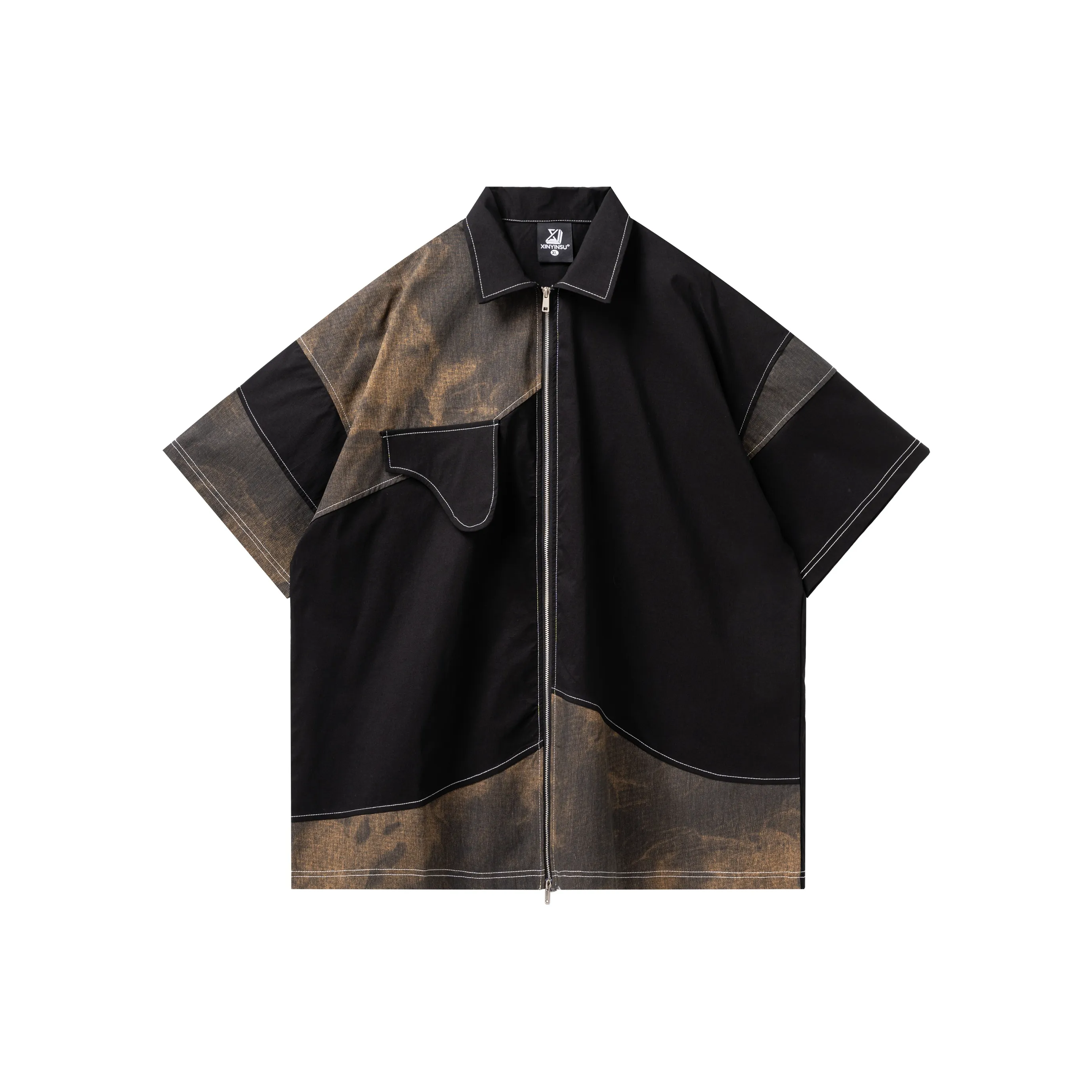 XINYINSU Черная унисекс рубашка