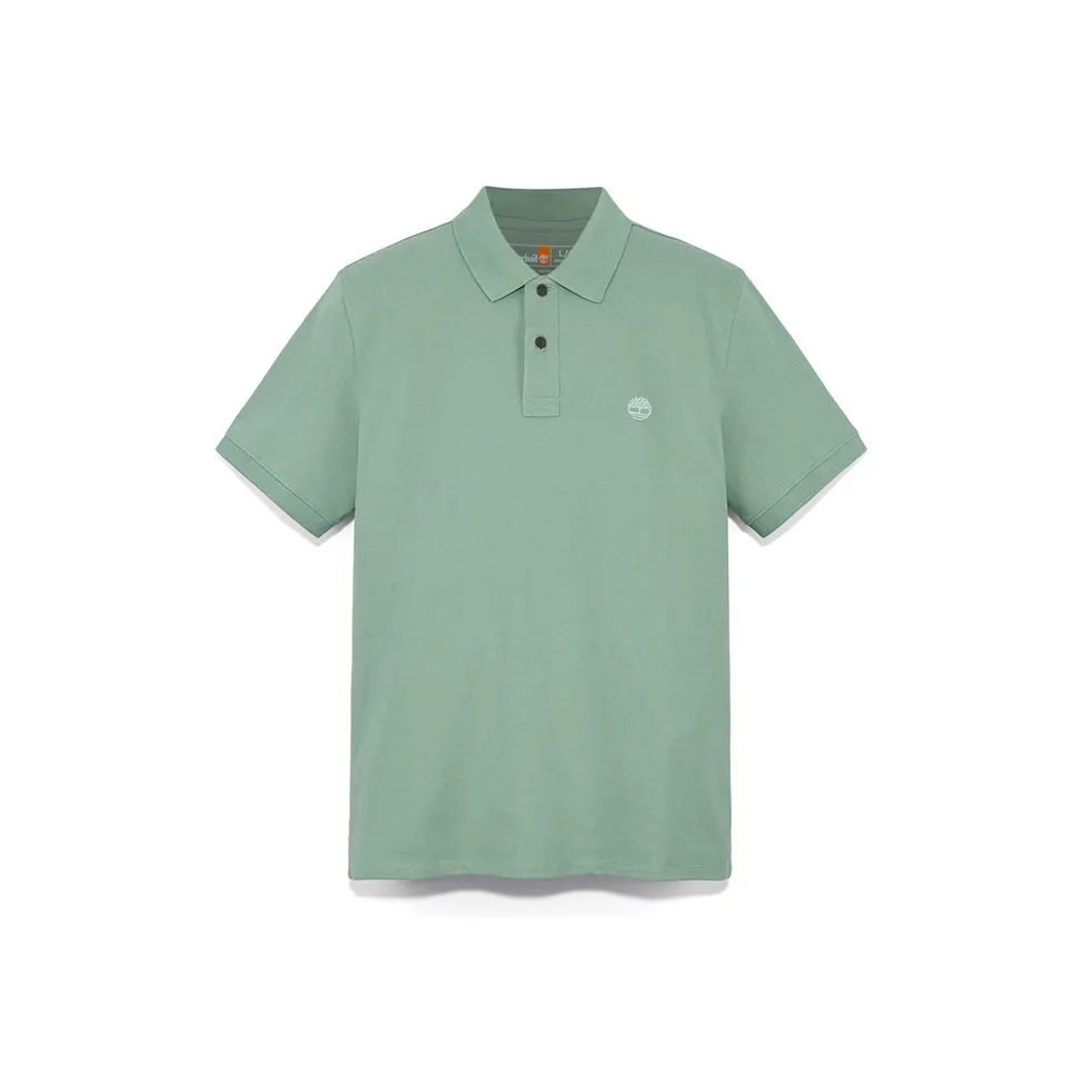 Timberland Polo Shirt Men's Green Bay Color