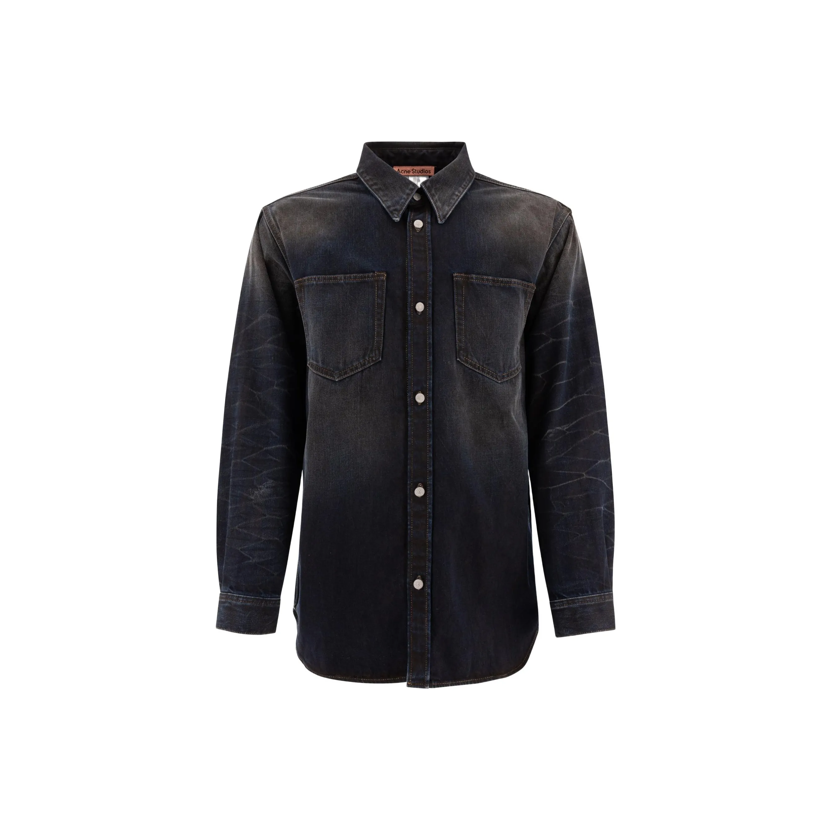 ACNE STUDIOS Рубашка Мужская Темно-синяя