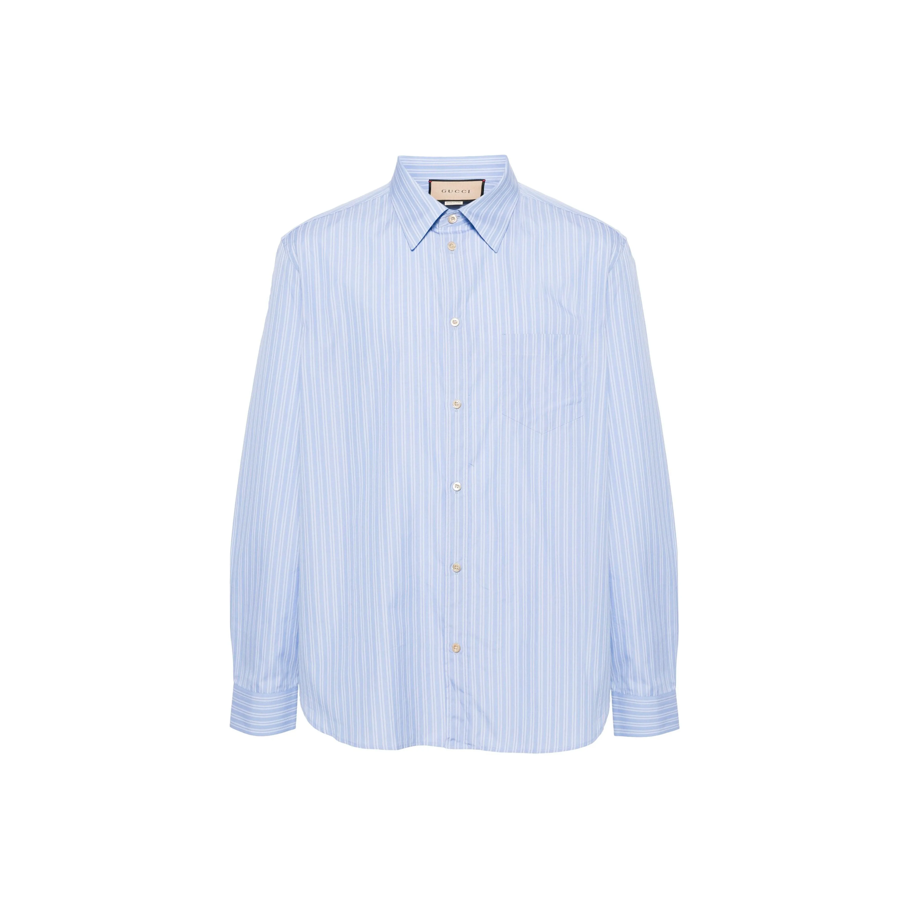GUCCI Blue Men's Shirts GUCCI Синий Мужские Рубашки