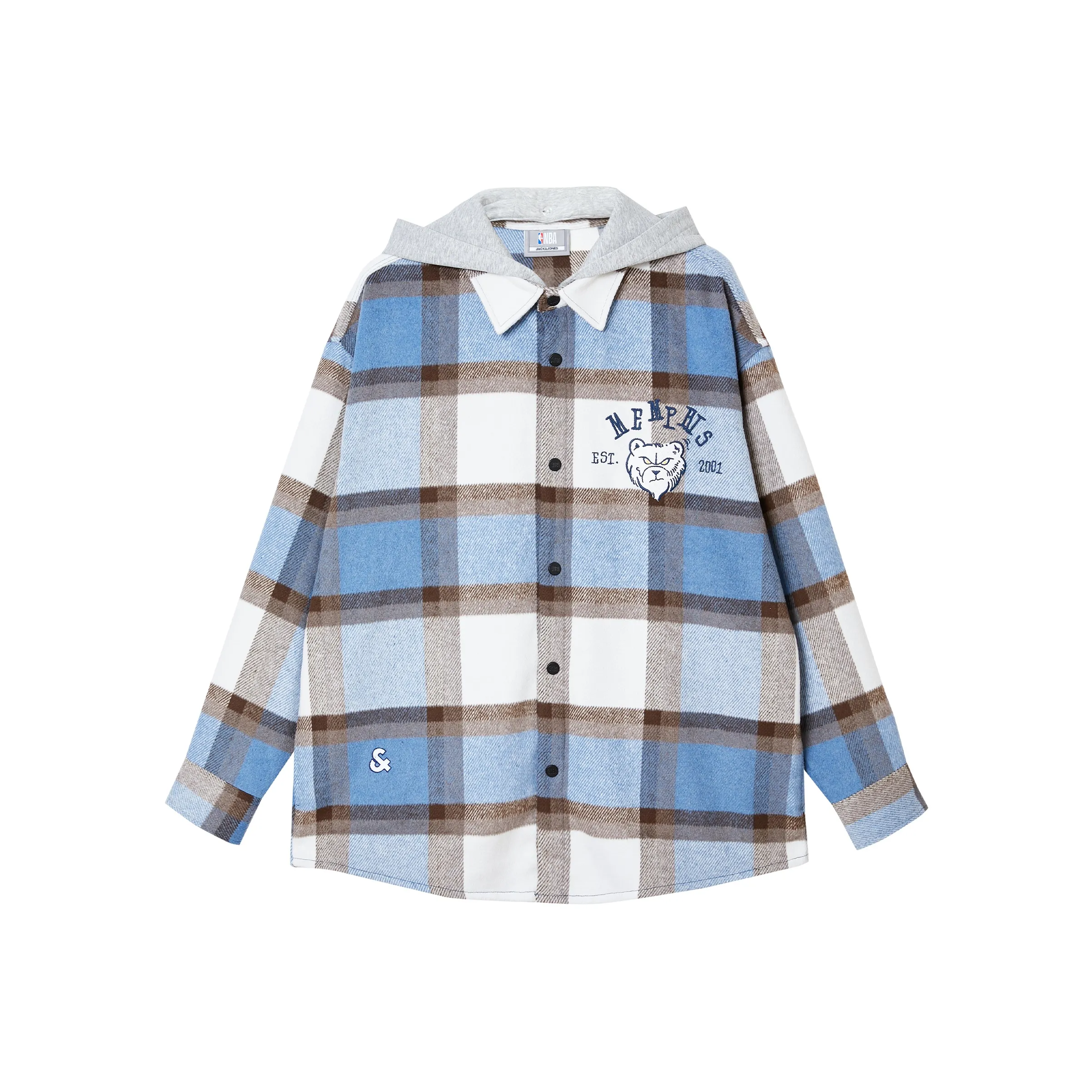 JACK JONES· X NBA Рубашка Мужская Синяя