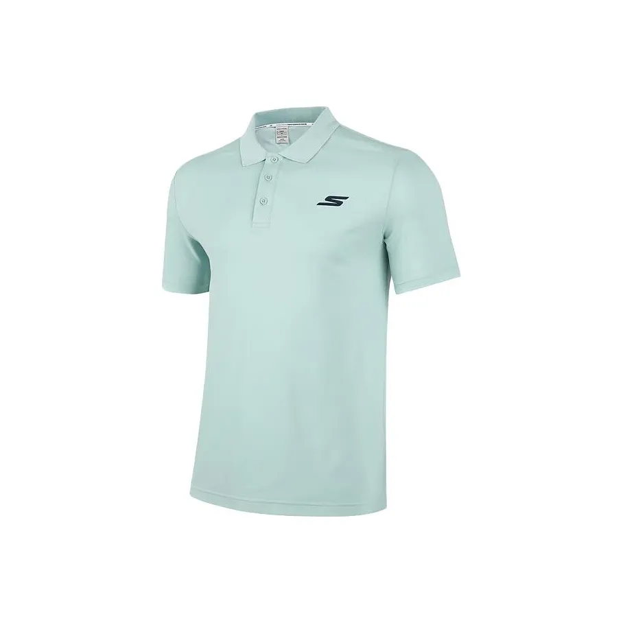 Skechers Sports Collection Polo Shirts Men's Mist Blue/02KN