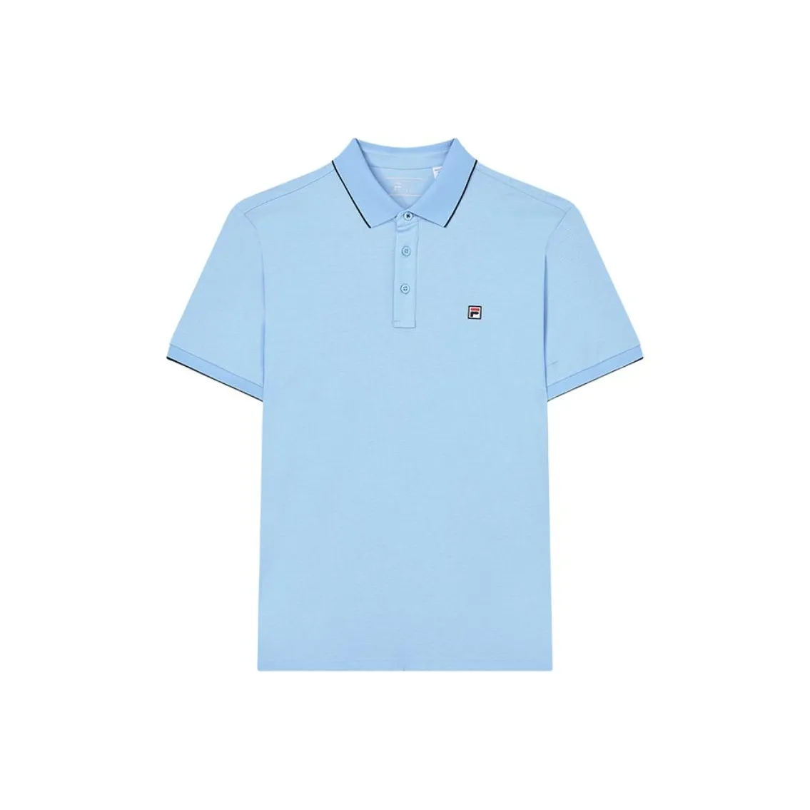 FILA Белая Поло Мужская Светло-Синий
