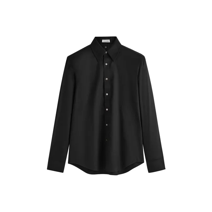 PEACEBIRD MEN Черный 1 Slim Fit Мужская Рубашка