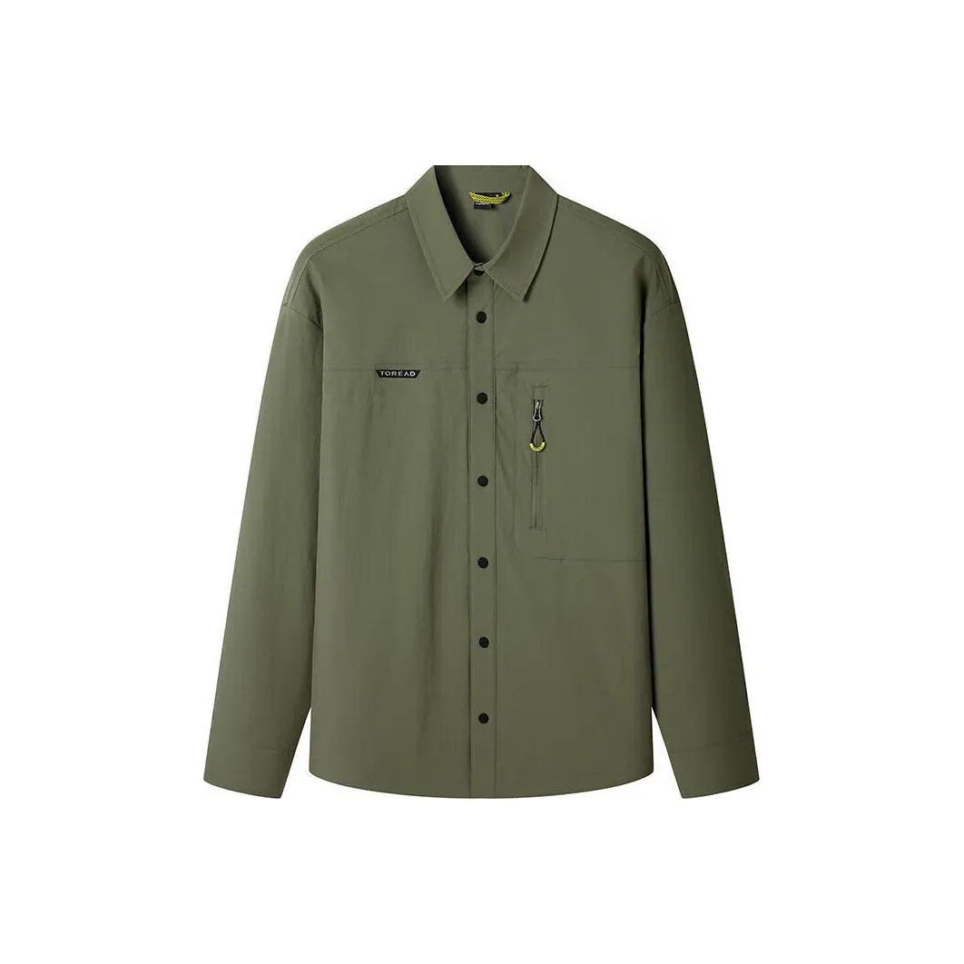 TOREAD Армейский зеленый Мужские рубашки