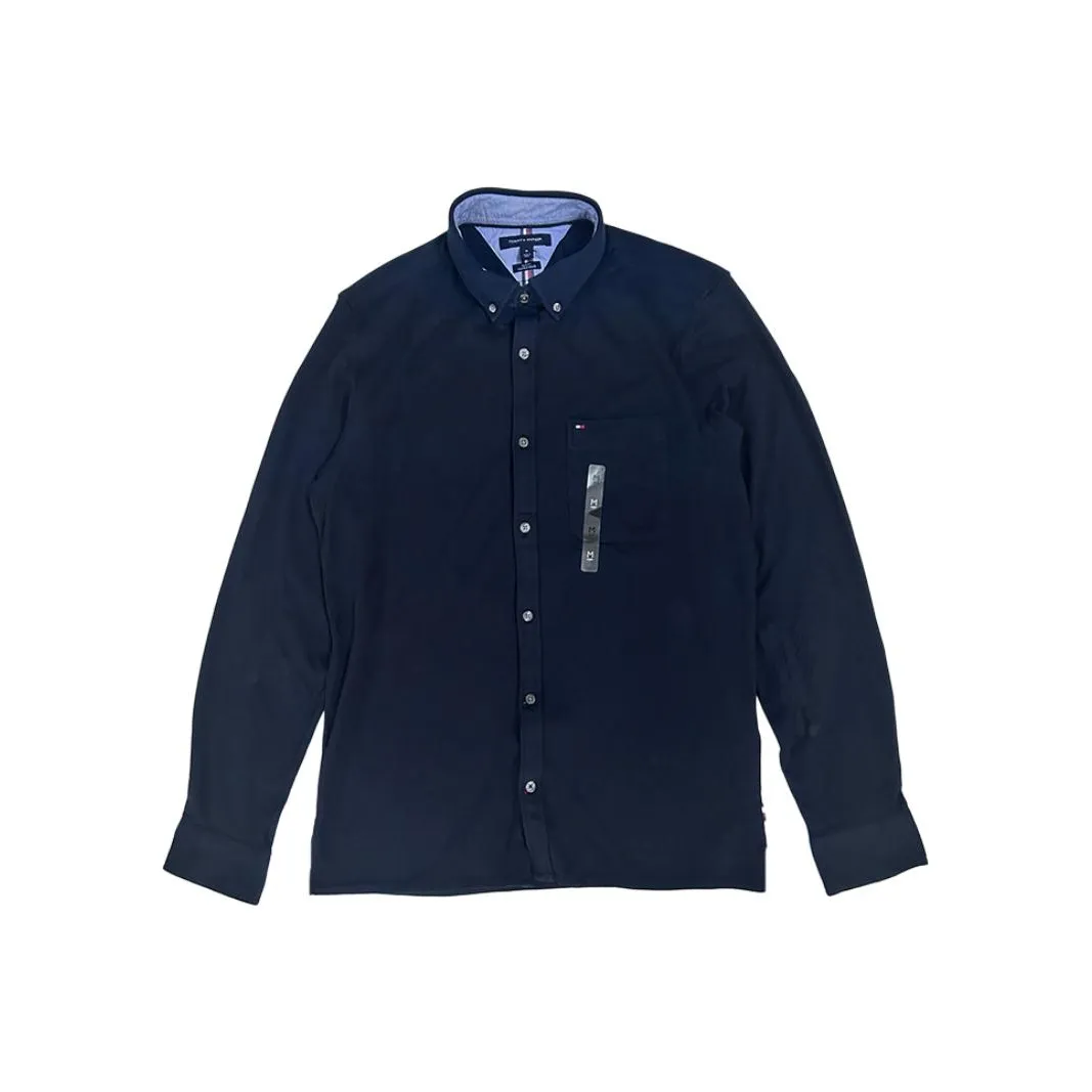 Tommy Hilfiger Рубашка Мужская Темно-Синяя