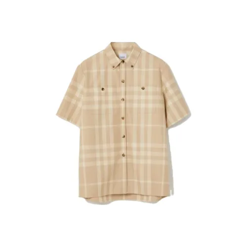 Burberry Бежевые Мужские Рубашки