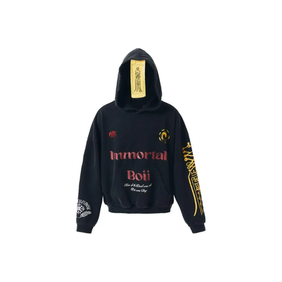 GLACIERBOY Свитшот Унисекс Выстиранный Черный