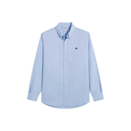 Brooks Brothers Светло-синие Мужские Рубашки