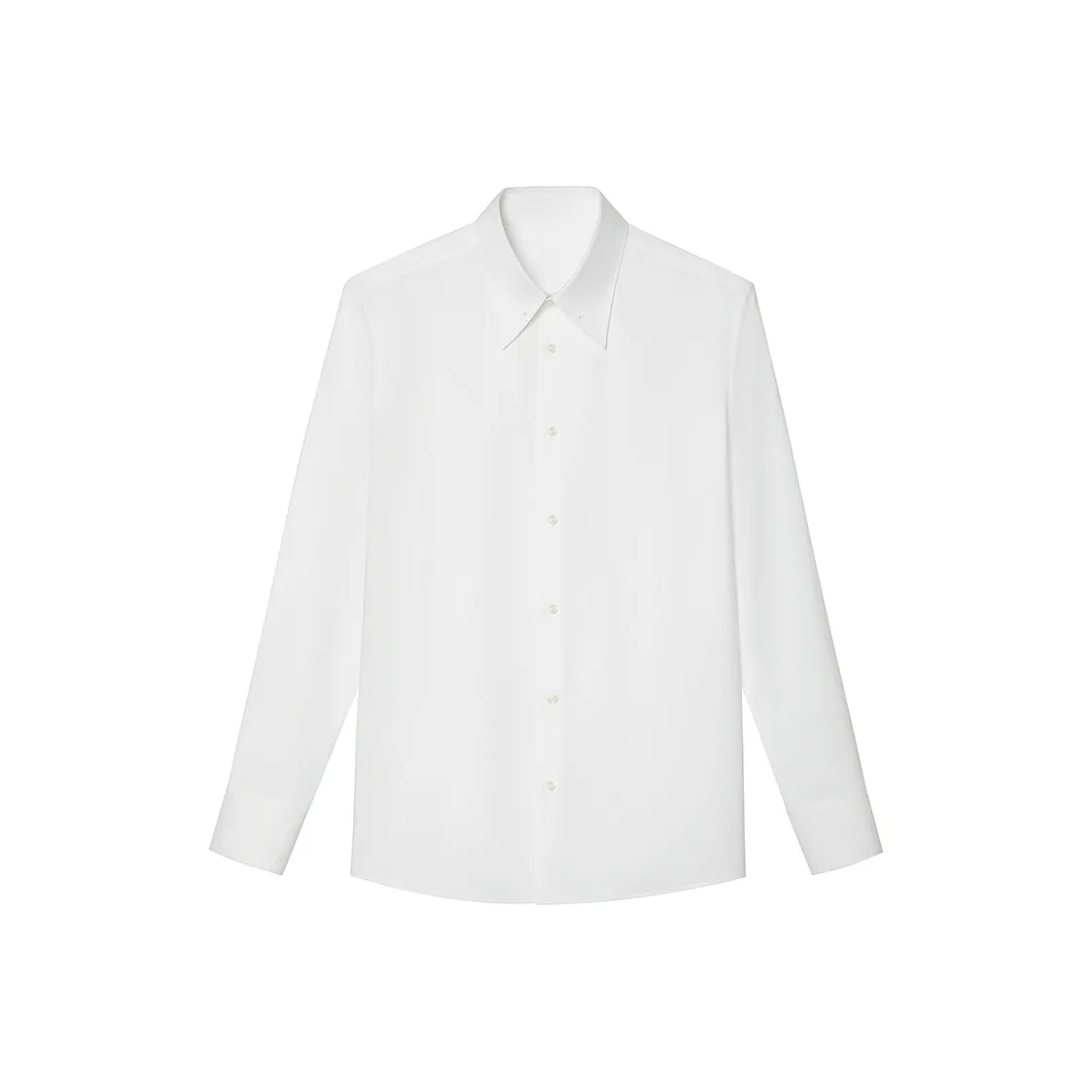 SKARO Белый SKE2201 Острый воротник с пинхолами, булавка требуется, продается отдельно Мужские рубашки