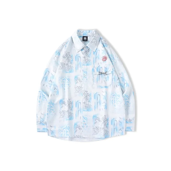 LAMLICKA Shirts Unisex Light Blue