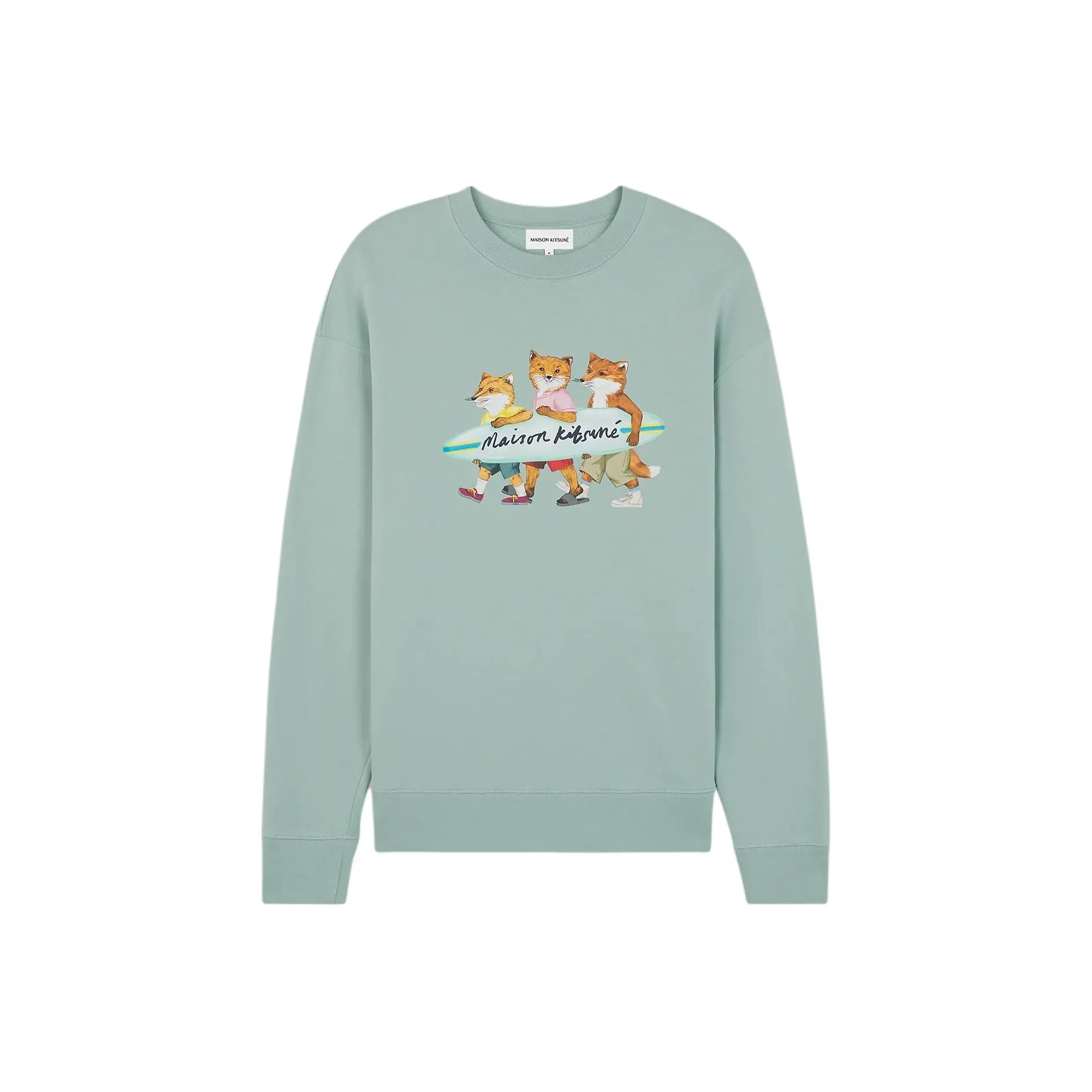 Maison Kitsune Толстовка Мужская Зеленая