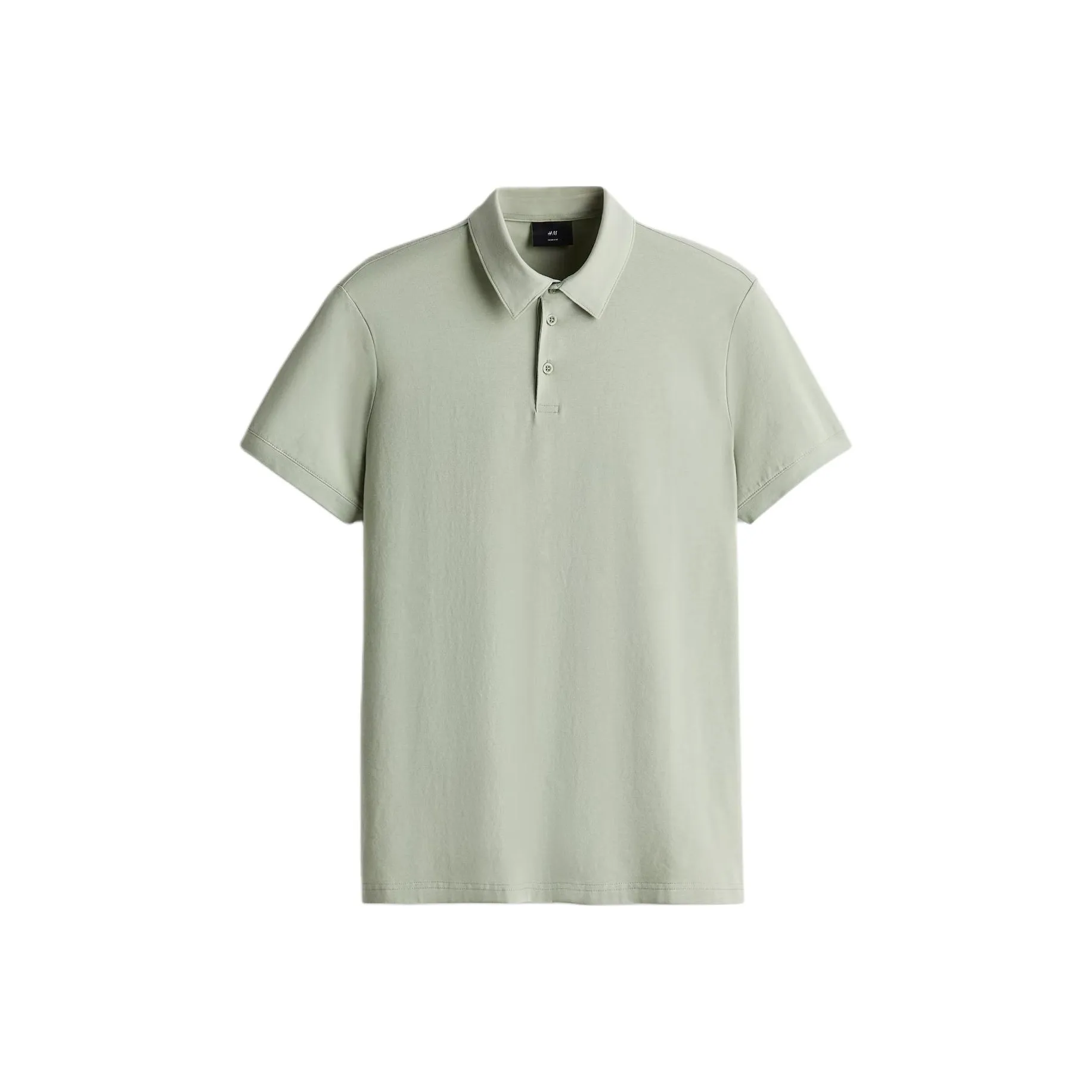 H&M Polo Shirt Men's Gray Green