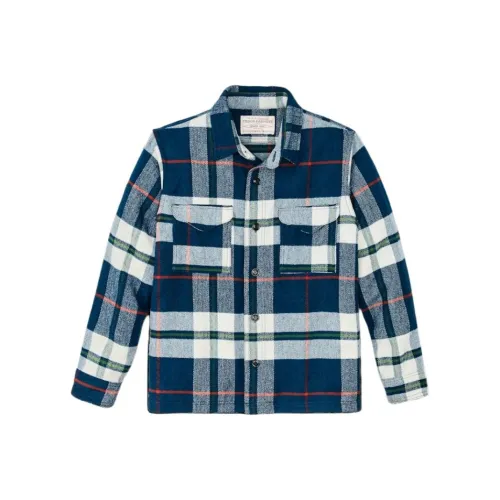 Filson Мужские рубашки кобальтово-синего цвета
