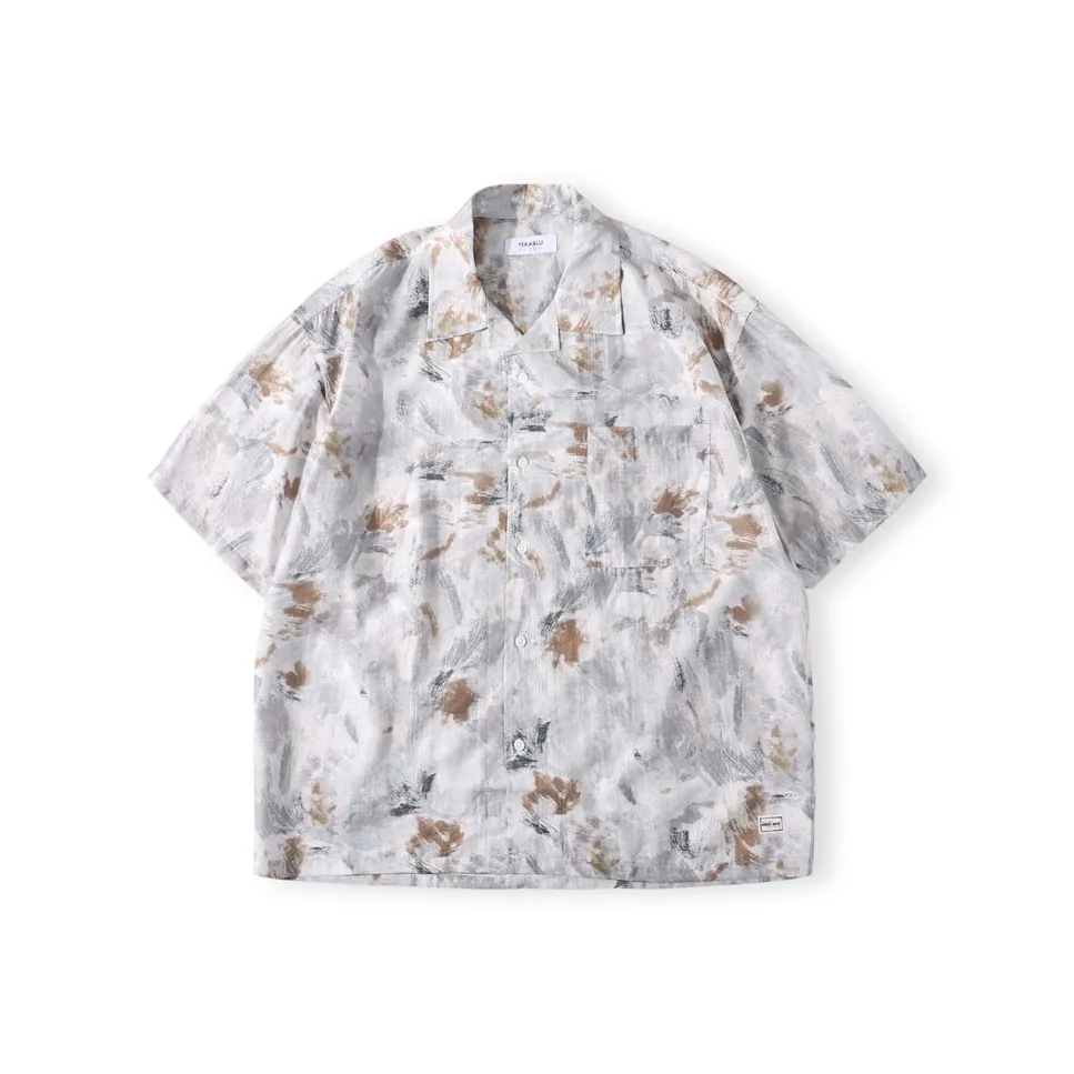 TEKABLU Shirt Unisex Ink Wash White